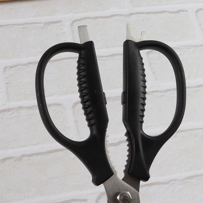 Customized logo carbon steel kitchen scissors chicken bones scissors