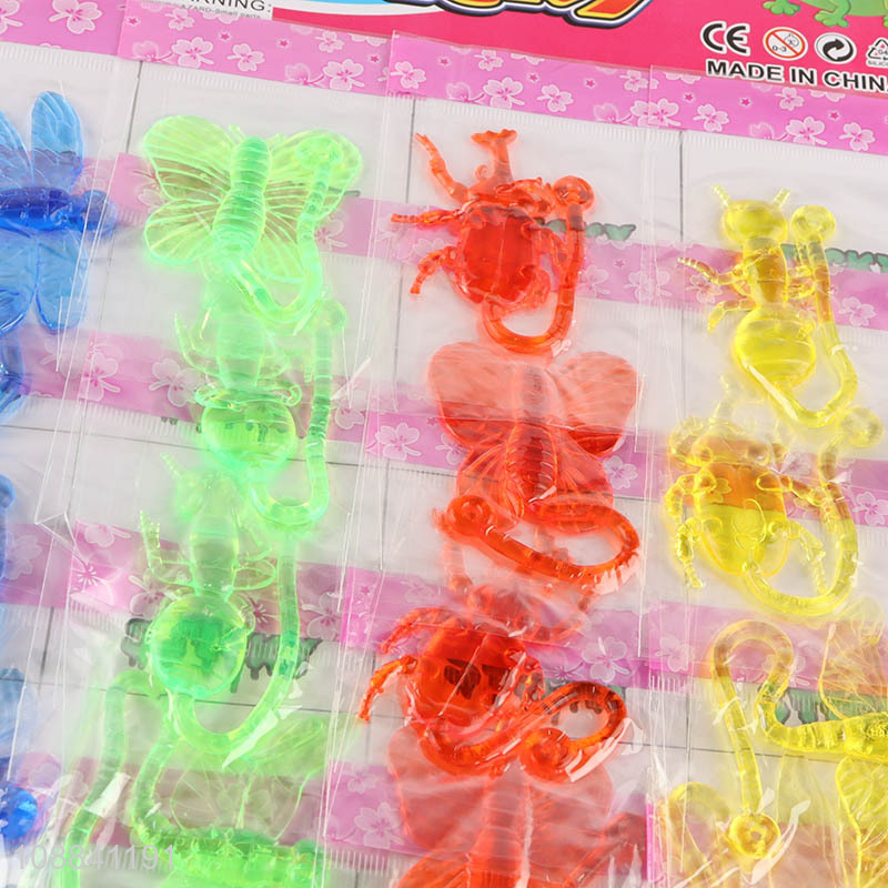 Wholesale 20 Pieces Squishy Strechy Sticky Toy Sticky Insects