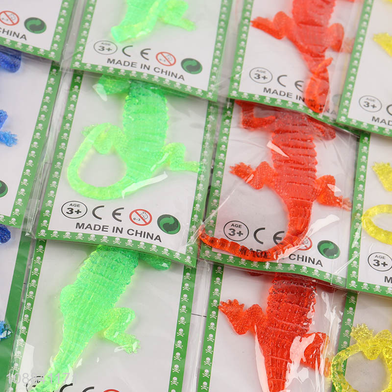 China Imports 12 Pieces Strechy Sticky Toy Sticky Crocodiles
