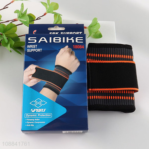 Wholesale compression wrist brace adjustable wrist support sleeve