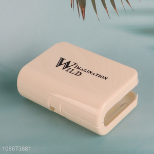 Wholesale portable waterproof plastic draining soap box for home travel