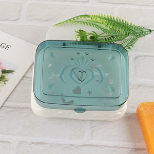 New Arrival Travel Soap Box Plastic Soap Holder with Lid