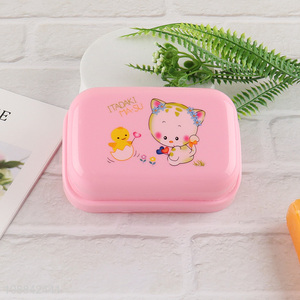 High Quality Portable Travel Plastic Soap Holder with Lid