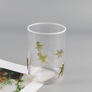 Online wholesale christmas series glass water cup drinking cup