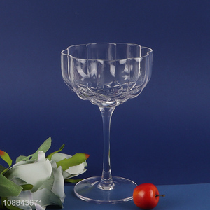 Top sale glass clear whiskey cup wine glasses for home and bar