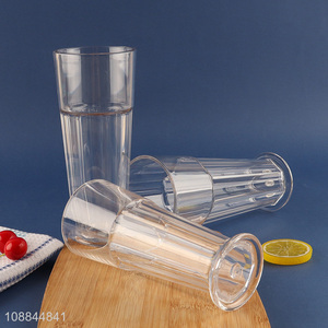 Hot Selling Unbreakable  Acrylic Juice Glasses Milkshake Glass