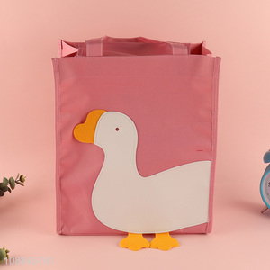 High quality cartoon duck handbag book bag for tutorial