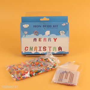 Low price children merry christmas diy iron bead kit toys