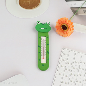 Best price cartoon frog shaped household indoor thermometer