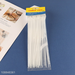 Wholesale 75pcs multipurpose plastic cable ties for home office & garden