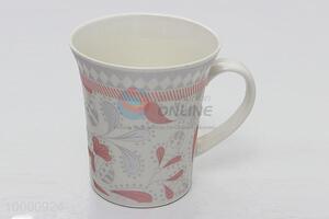 White flower Decal <em>ceramic</em> <em>cup</em>