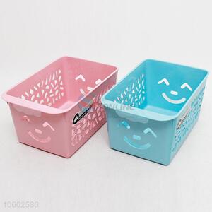 Smile face storage basket