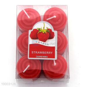 6pc red tea light candles