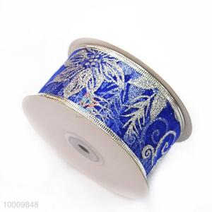 Wholesale Blue&Sliver Pearl Yarn Ribbon