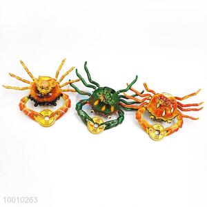 Wholesale Magnetic Orange/Green Crab Plastic Craft For Home Decoration