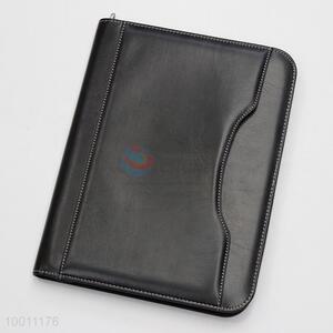 Promotional A4 PU leather notebook with calculator