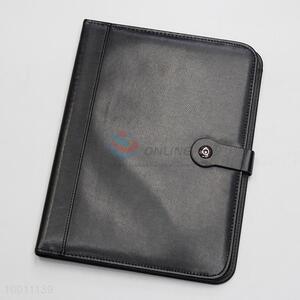 Black PU leather notebook with calculator