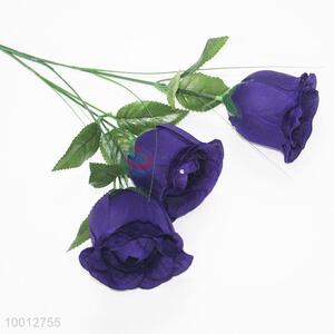Wholesale Purple Rose Artificial Flower For Decoration