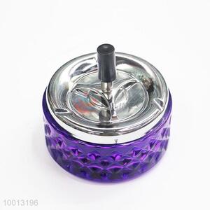 Wholesale Luxuriant Purple Windproof Glass Ashtray