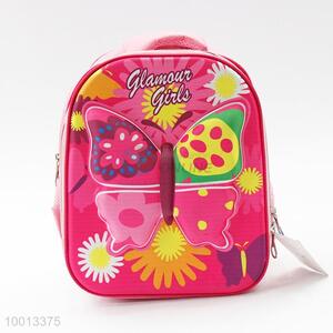 Butterfly&flower Pattern School Backpack For Kids
