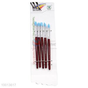 Wholesale 5 Pieces Wine Red Handle Silicon Artist Brush /Drawing Pen