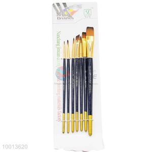 Wholesale High Quality 7 Pieces Wood Handle Drawing Pen/Artist Brush