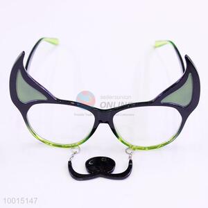 Unique Fox Shaped Eyewear with Mustache Pendant Party Sunglass