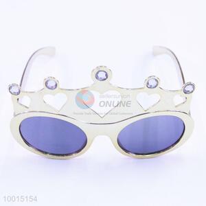 Plated Heart Shaped Crystal Eyewear for Girls