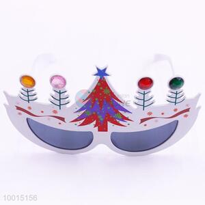 Glitter Christmas Trees with Crystal Shaped Eyewear for Party Holiday Decoration