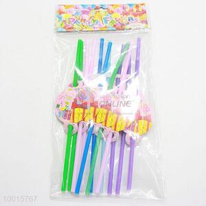 12pcs/bag Colorful Drinking Straw <em>Party</em> Supplies
