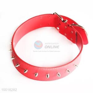 Wholesale Fashion Red PU <em>Dog</em> Collar with Clinch