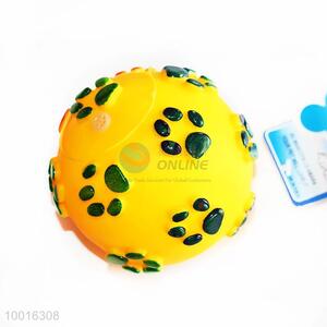 Wholesale Footprint Pattern Massage Ball Pet Toys For <em>Dog</em>