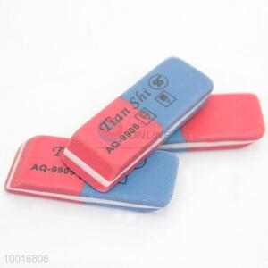 1 piece blue-red eraser for student