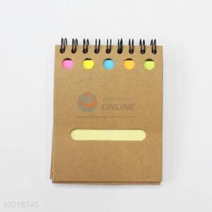 Wholesale Competitive Price Easy to Open Cowhide Notebook With Stick Note Pad