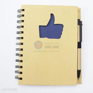 Wholesale Factory Outlet New Design The Thumb Shape Cowhide Notebook