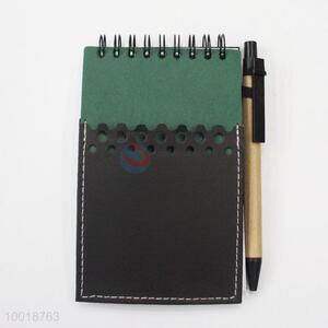 Hot Sale Black and Blue Rectangle Notebook with a Pen