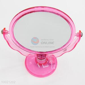Plastic pink double side magnify <em>makeup</em> <em>mirror</em>