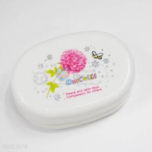 Oval plastic <em>soap</em> box for home use
