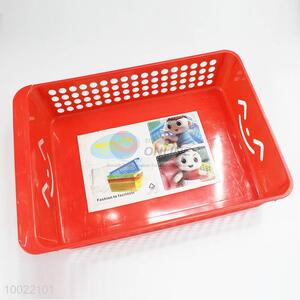 Red rectangular vegetable&fruit basket