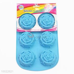 Blue Rose Shaped Silicone Cookies/Cake Mould
