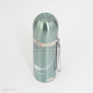 Green bullet type vacuum flask