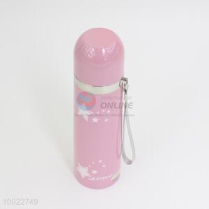 Pink bullet type vacuum flask/cup for girl
