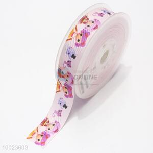 Hot Sale High Quality 2.2CM Colorful Little Girl Print Ribbon