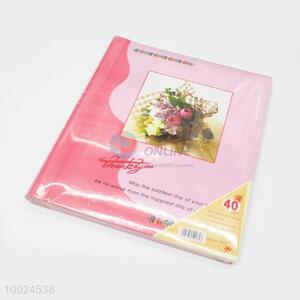 Pink Printing Sticky Photo Album
