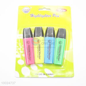 New Arrival 4 Pieces Classic Highlighter Pens Brilliant Color Leery Brand