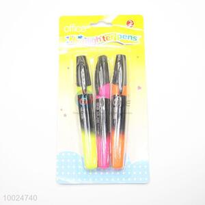 New Arrival 3 Pieces Highlighter Pens Brilliant Color Leery Brand