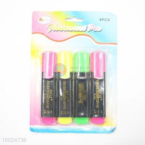 New Arrival 4 Pieces Classic Highlighter Pens Brilliant Color Leery Brand