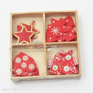 High quality christmas trees&heart&star wooden paster