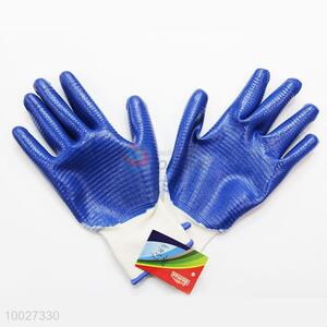 High Quality Blue Nylon Protection Gloves