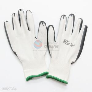 Black White Knitted Protection Gloves